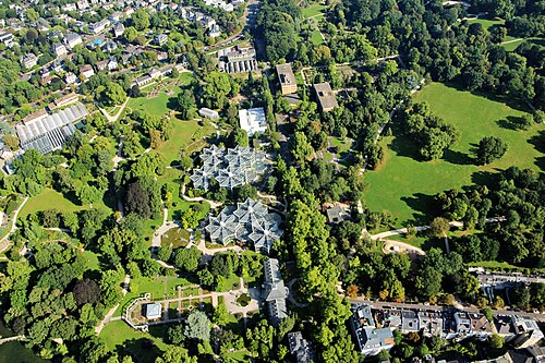 Palmengarten, Frankfurt am Main — Frankfurt : Palmengarten ( aerial view )