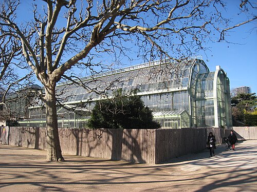 パリ植物園の大温室群, イル=ド=フランス地域圏のパリ — Jardin des Plantes de Paris, Paris, France - glass house.