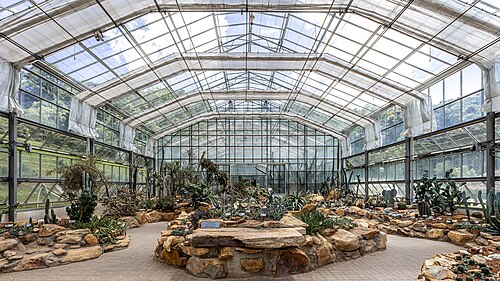 シリキット王妃植物園の温室群, チェンマイ県メーリム — The desert plants in the glasshouse complex at Queen Sirikit Botanic Garden, Chiang Mai…