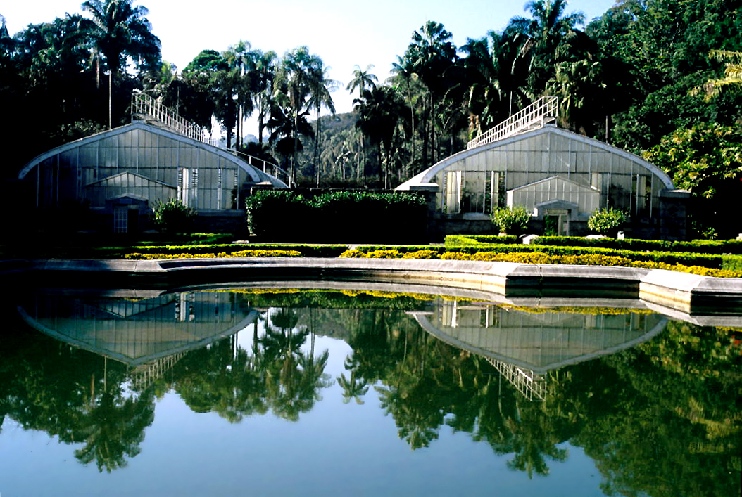Gewächshäuser Dr. Frederico Carlos Hoehne (Botanischer Garten von São Paulo), São Paulo, Bundesstaat São Paulo — Orchid greenhouses at the Botanical Garden. São Paulo, Brazil