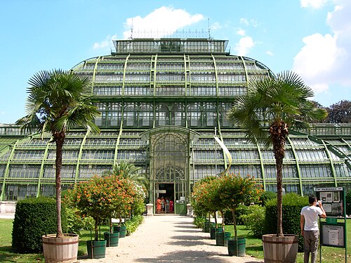 Palmenhaus Schönbrunn (Großes Palmenhaus), Wien, Schlosspark Schönbrunn — Palmenhaus Schönbrunn
