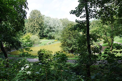 Tropenhaus and display glasshouses of the Solingen Botanical Garden (Botanischer Garten Solingen), Solingen, North Rhine-Westphalia — A part of Solingen - Corkscrew route