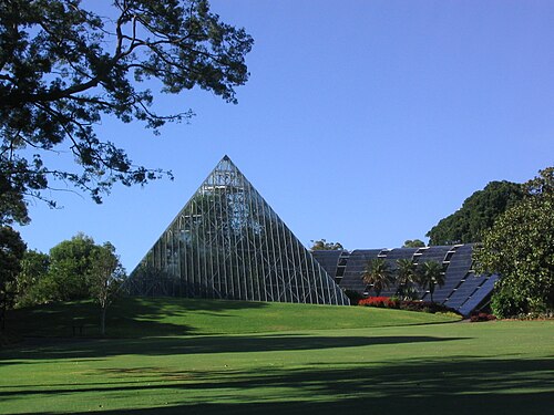 Pyramid Glasshouse (Tropical Centre), Royal Botanic Garden, Sydney, New South Wales — Sydney Botanical Gardens