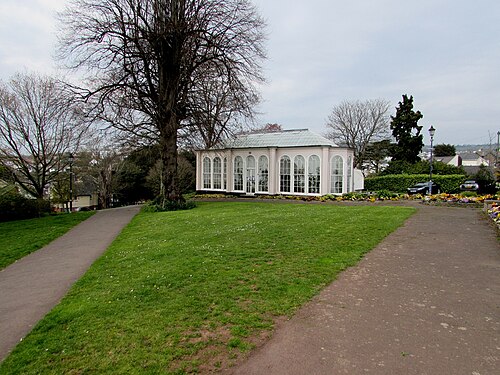 Die Orangerie von Bitton House (Orangerie von Teignmouth), Teignmouth (Devon), England — Grade II Listed orangery in Bitton Park, Teignmouth