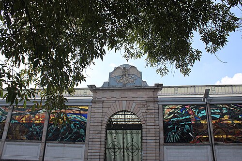 Cosmovitral Jardín Botánico, Toluca de Lerdo, État de Mexico — detalles Cosmovitral y Planetario Toluca
