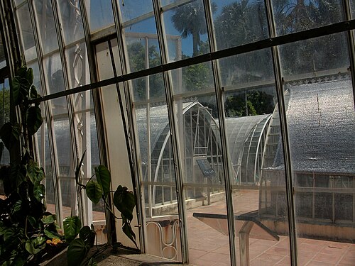 Monleón-Gewächshaus, Jardí Botànic der Universität Valencia, Valencia, Valencianische Gemeinschaft — Botanical garden of València.