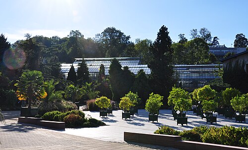 Tropengewächshäuser des Botanischen Gartens Jean-Marie Pelt, Villers-lès-Nancy, Grand Est — Les serres du jardin botanique du Montet à Villers-les-Nancy