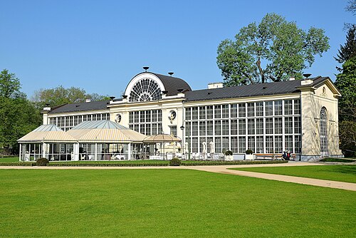 Neue Orangerie (Nowa Pomarańczarnia), Łazienki-Park, Warschau, Łazienki-Park — The New Orangery in the Łazienki Park in Warsaw (listed in the Register of Historic…