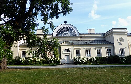 Neue Orangerie (Nowa Pomarańczarnia), Łazienki-Park, Warschau, Łazienki-Park — The New Orangery in Łazienki Park, Warsaw.