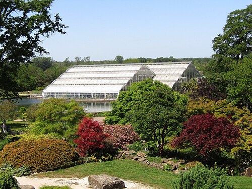 RHSウィズリー・ガーデンの温室(バイセンテナリー・グラスハウス), ウィズリー、サリー — RHS Wisley