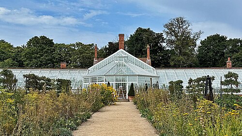 The Glasshouse, Walled Kitchen Garden de Clumber Park, Clumber Park, près de Worksop (Nottinghamshire) — Greenhouse in the walled garden