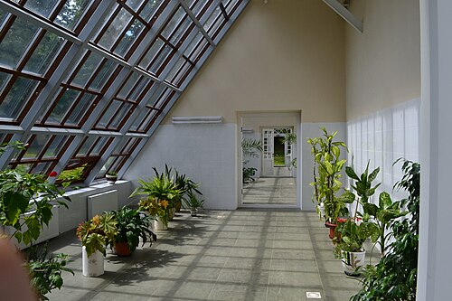 Orangerie des Gutsmuseums Ogiński (Оранжерея музея-усадьбы М. К. Огинского), Salessje (Залесье), Rajon Smarhon, Gebiet Grodno — Orangerie des Gutsmuseums Ogiński — Ansicht 1