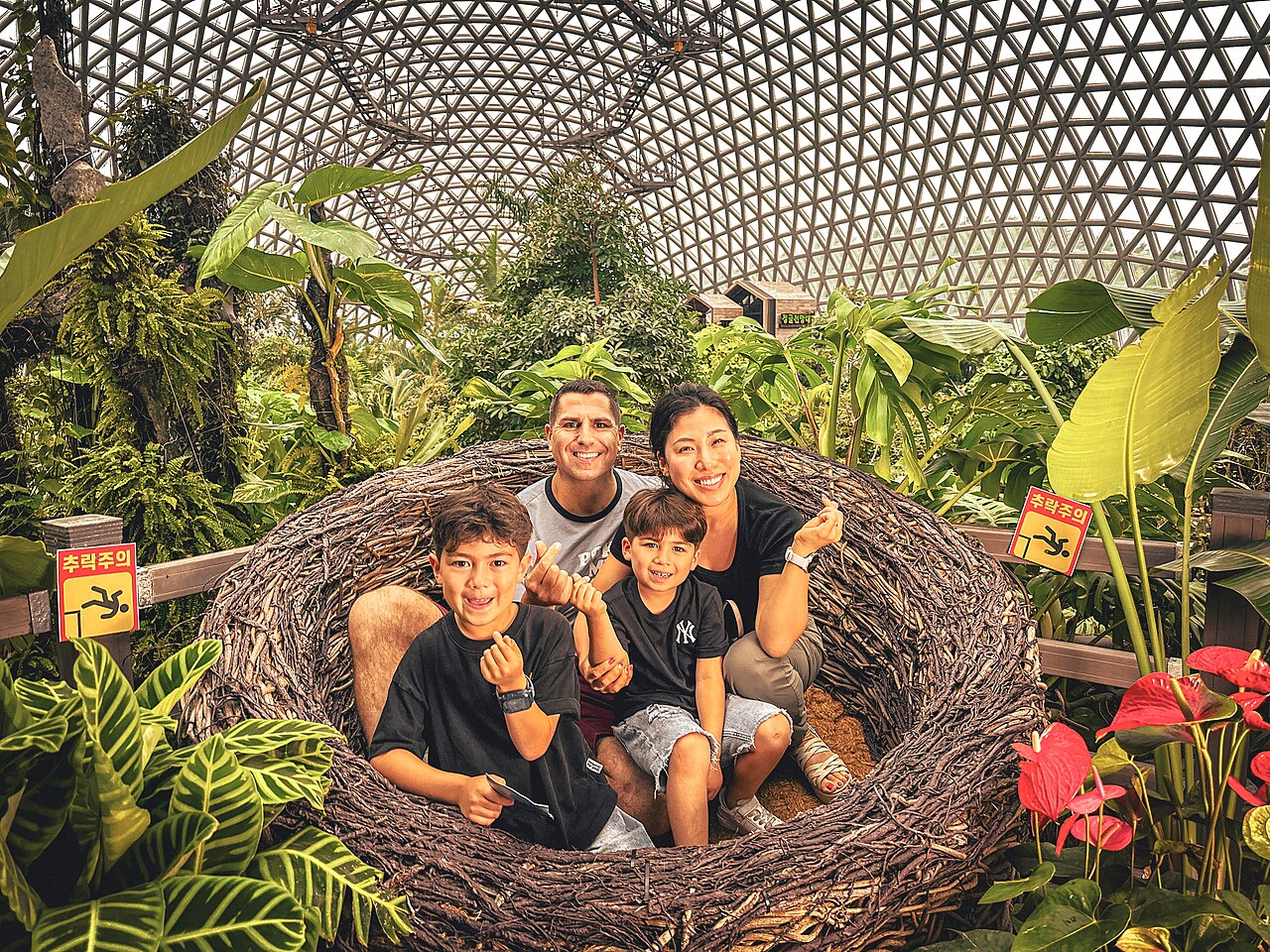 Jungle Dome du jardin botanique de Geoje (거제식물원 정글돔), Geoje (Gyeongsang du Sud)