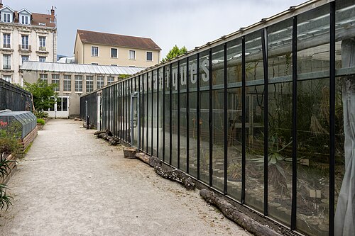 Botanische Gewächshäuser des Jardin des plantes Joséphine Baker, Grenoble, Auvergne-Rhône-Alpes