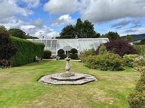 Gewächshaus von Mackenzie & Moncur, Kailzie Gardens, Kailzie bei Peebles (Scottish Borders), Schottland