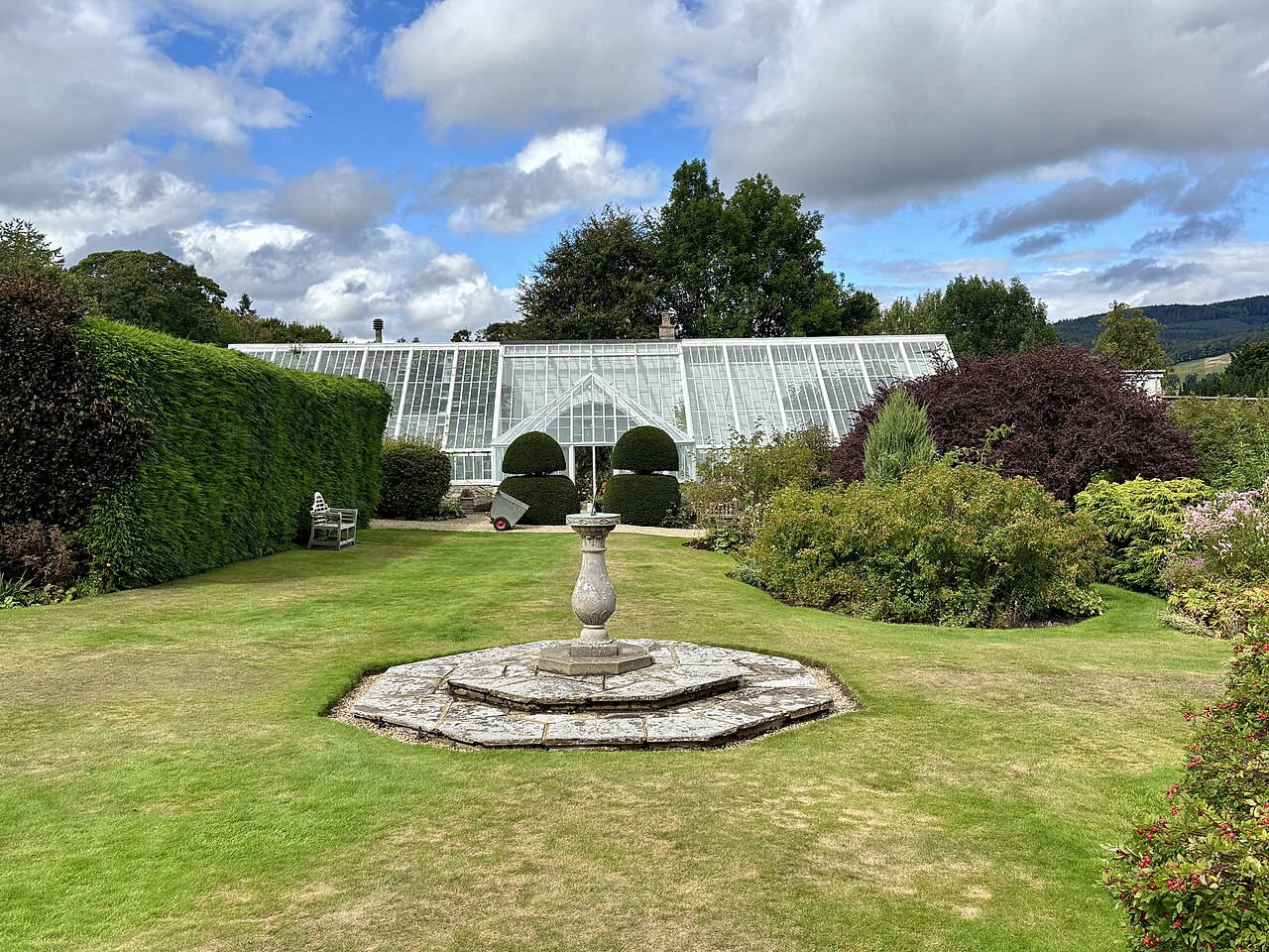 Gewächshaus von Mackenzie & Moncur, Kailzie Gardens, Kailzie bei Peebles (Scottish Borders), Schottland