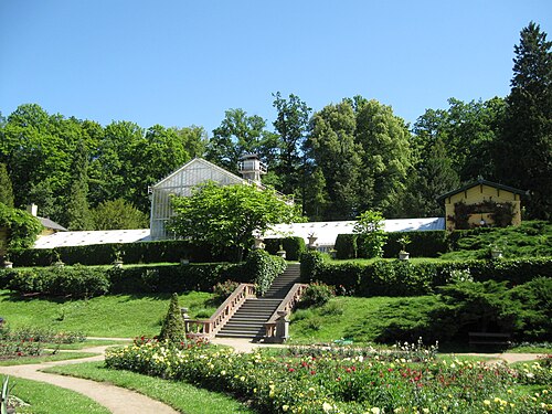 Gewächshäuser des Rosengartens, Schloss Konopiště (Růžová zahrada), Konopiště