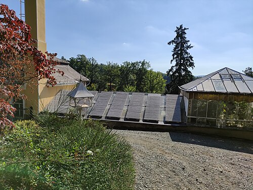 Palmenhaus und Gewächshäuser von Schloss Kozel (palmový skleník), Šťáhlavy