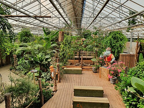 Berkenhof Tropical Zoo (Gewächshäuser des Schmetterlingsgartens), Kwadendamme (Langeweegje)