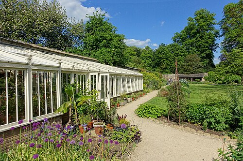 Glashaus des Botanischen Gartens von Fox Talbot, Lacock Abbey, Lacock, bei Chippenham (Wiltshire), England