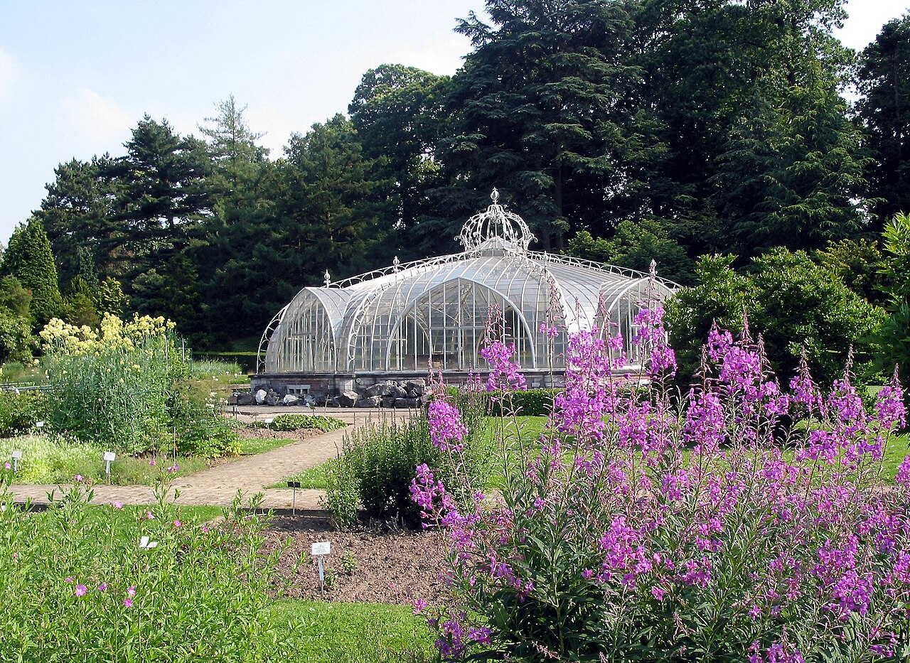 Balat-Gewächshaus (Balatkas oder Kroonserre) des Botanischen Gartens Meise, Meise, Flämisch-Brabant