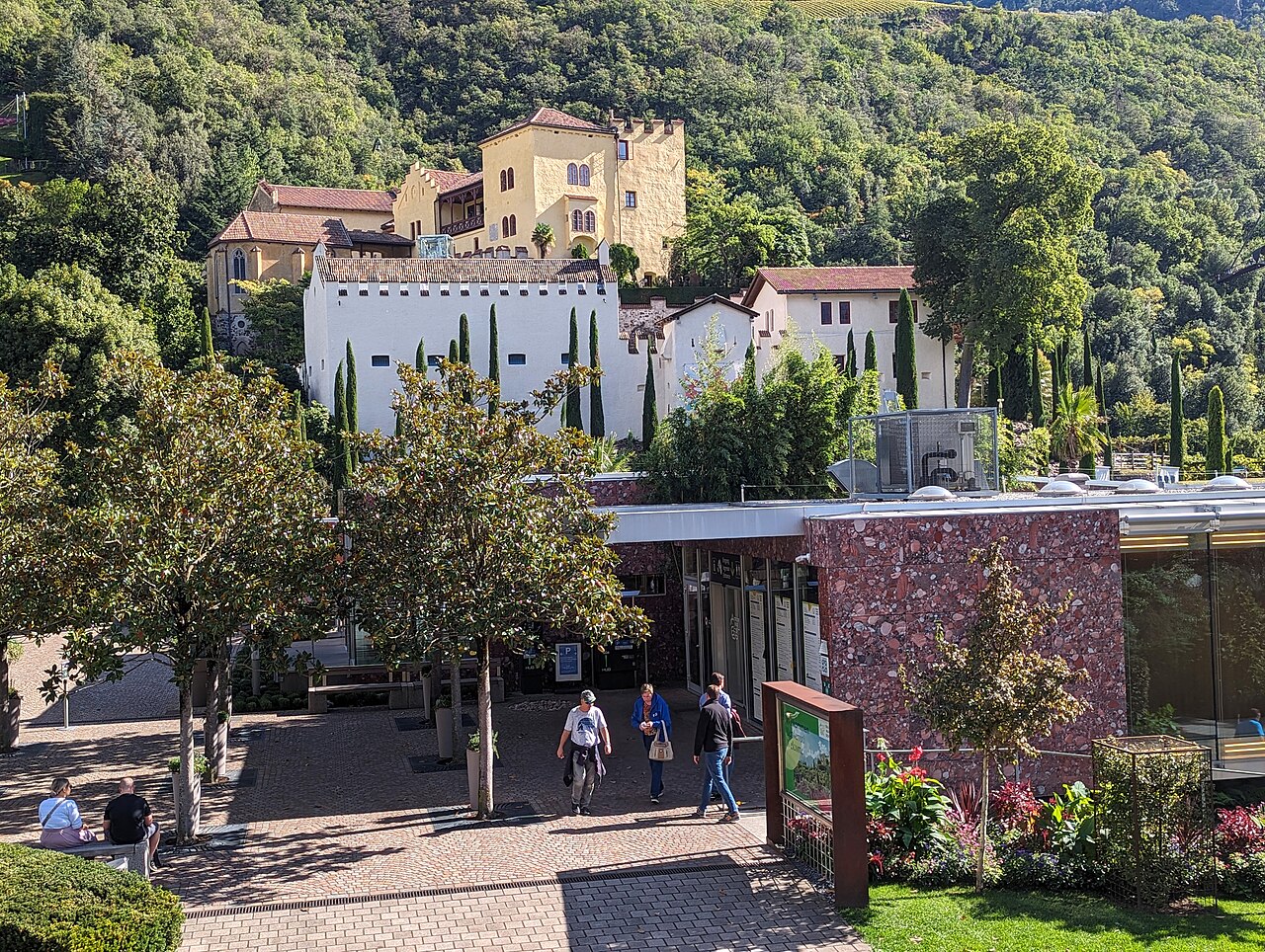 Glashaus (serre tropicale) des Jardins du château de Trauttmansdorff, Merano, Haut-Adige