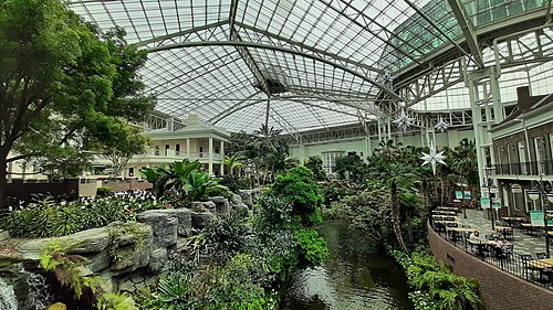 Gaylord Opryland Atriums (Garden Conservatory, Cascades und Delta), Nashville, Tennessee