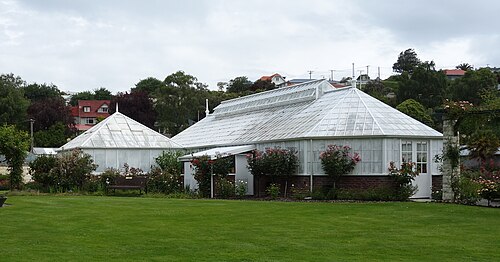 Schauhaus (Gewächshaus), Oamaru Public Gardens, Oamaru, Otago