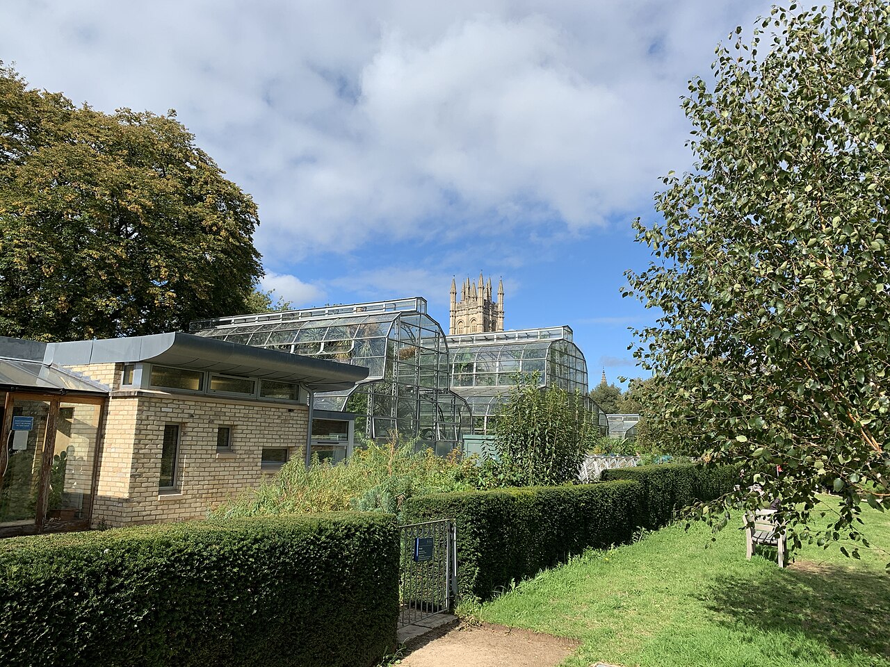 Gewächshäuser des Oxford Botanic Garden (Universität Oxford), Oxford, Oxfordshire