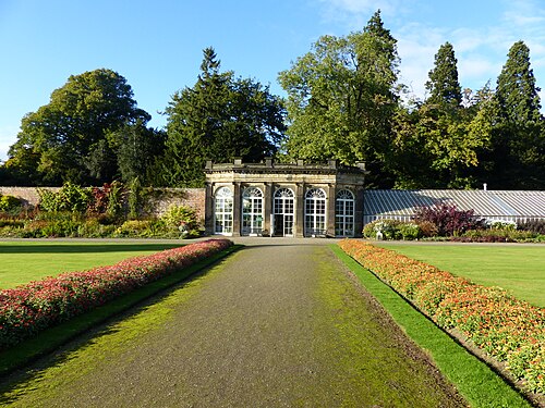 Orangery and Hothouses, Ripley Castle Walled Garden, Ripley, near Harrogate (North Yorkshire)