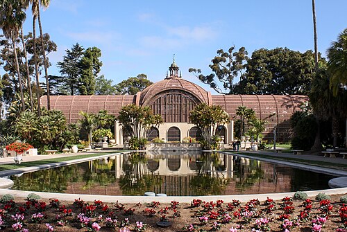 Botanical Building de Balboa Park (maison de lattes), San Diego, Californie