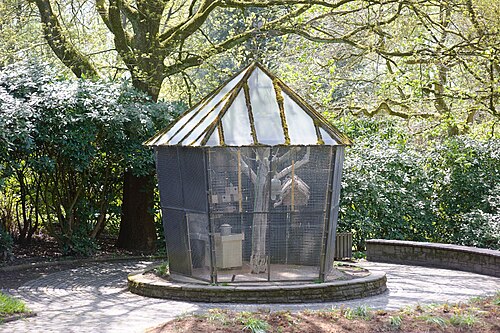 Tropenhaus and display glasshouses of the Solingen Botanical Garden (Botanischer Garten Solingen), Solingen, North Rhine-Westphalia