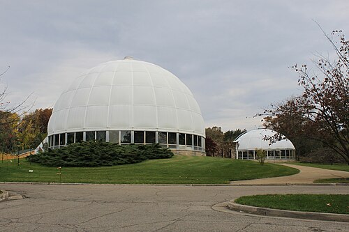 Gewächshaus der Hidden Lake Gardens (Michigan State University), Tipton, Michigan